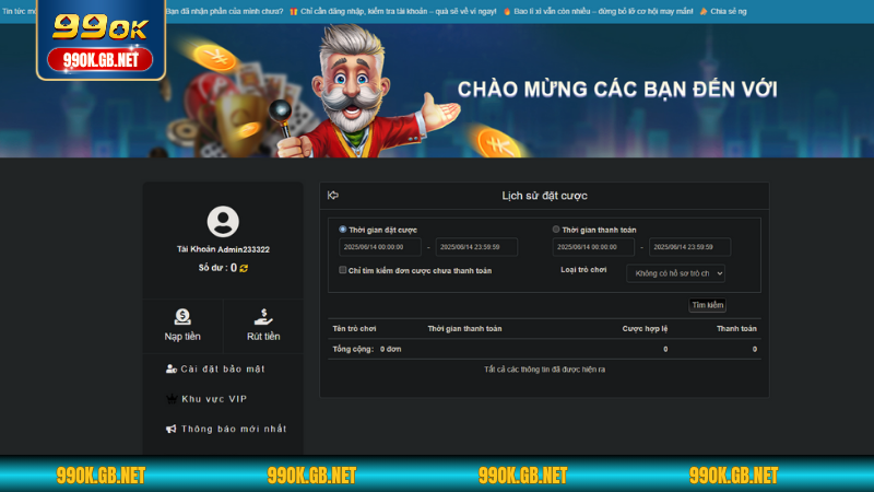 Điều cần chú ý khi thao tác rút tiền 99OK
